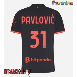 AC Milan Strahinja Pavlovic #31 Terza Maglia Femmina 2026-27 Manica Corta AC Milan Strahinja Pavlovic #31 Terza Maglia Femmina 2026-27 Manica Corta